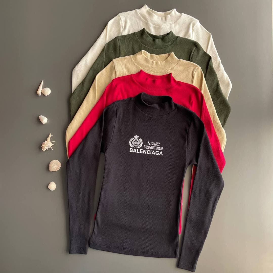 بلوز Balenciaga کبریتی پنبه کد 831