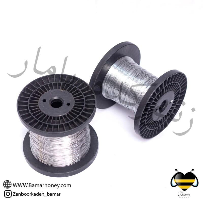 سیم قرقره گالوانیزه زنبورداری ضدزنگ (یک کیلویی)