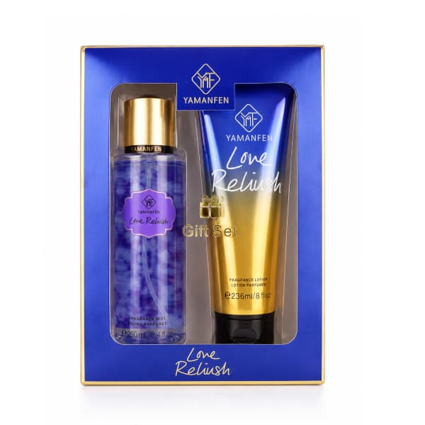 ست هدیه بادی اسپلش و لوسیون بدن یامانفن مدل Love Relish — تصویر ۲