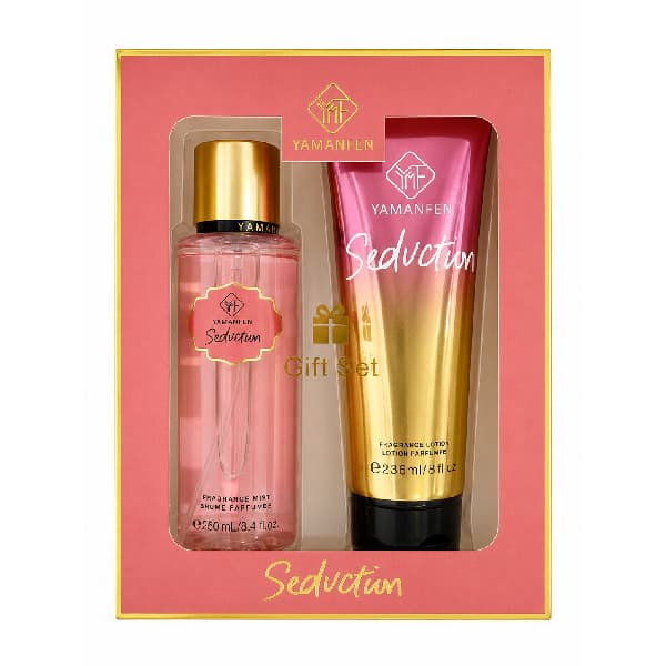 ست هدیه بادی اسپلش و لوسیون بدن یامانفن مدل Seduction