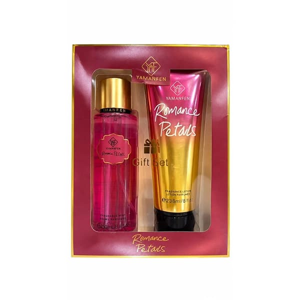 ست هدیه بادی میست و لوسیون بدن یامانفن مدل Romance Petals — تصویر ۲
