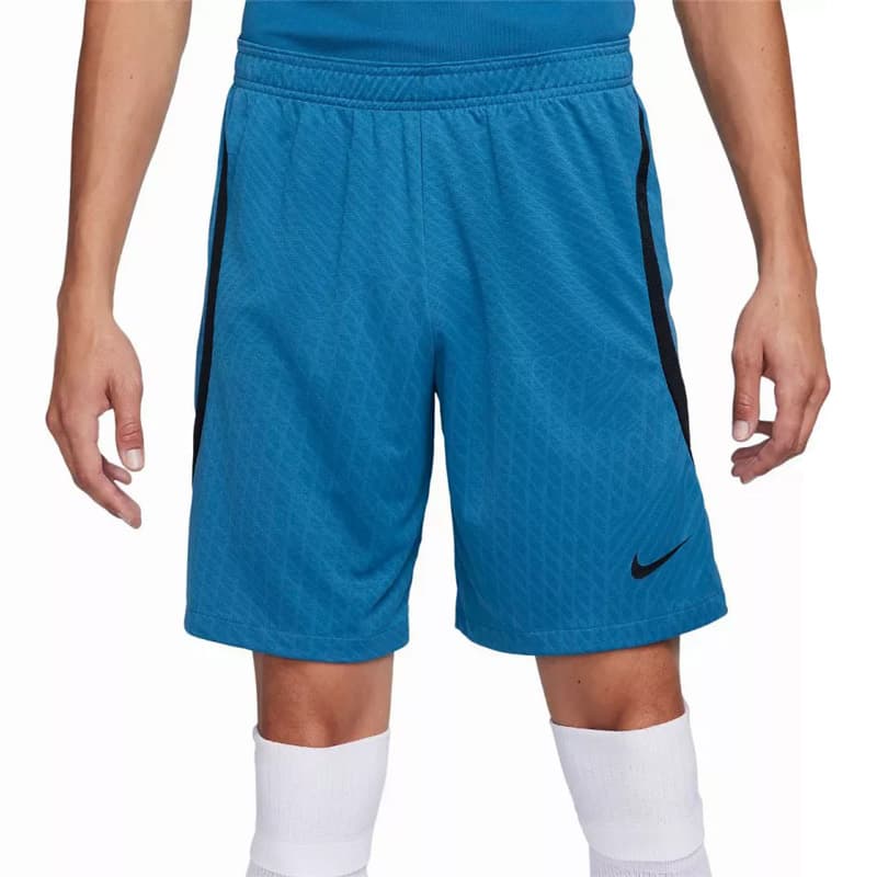 شورت ورزشی مردانه نایک Nike Sport Dri-FIT Strike III Short آبی طوسی مشکی — تصویر ۲