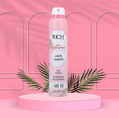 اسپری بدن ریچ لالیک لامور 200ml