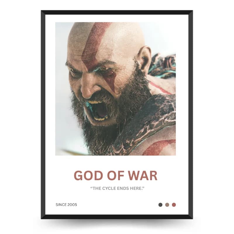 تابلو گیمینگ God Of War