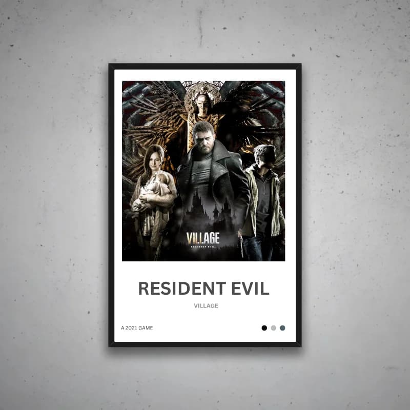 تابلو گیمینگ Resident Evil Village — تصویر ۳