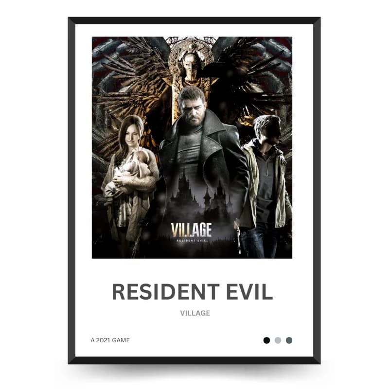 تابلو گیمینگ Resident Evil Village