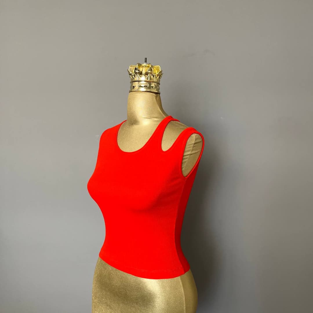 تاپ سرشانه خالی کبریتی پنبه کد 796 (قیمت هر عدد 77/000 تومان) — تصویر ۴