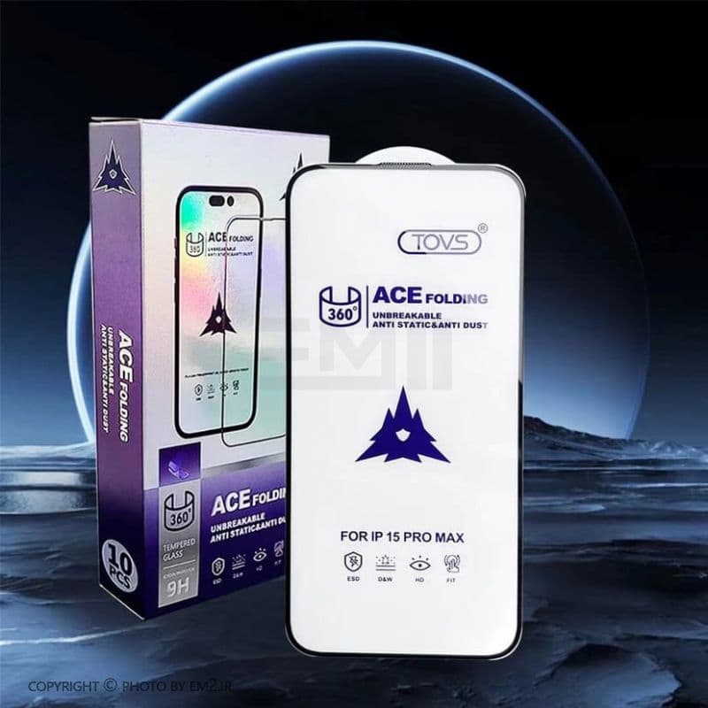 گلس ACE FOLDING XIAOMI NOTE 12 PRO PLUS