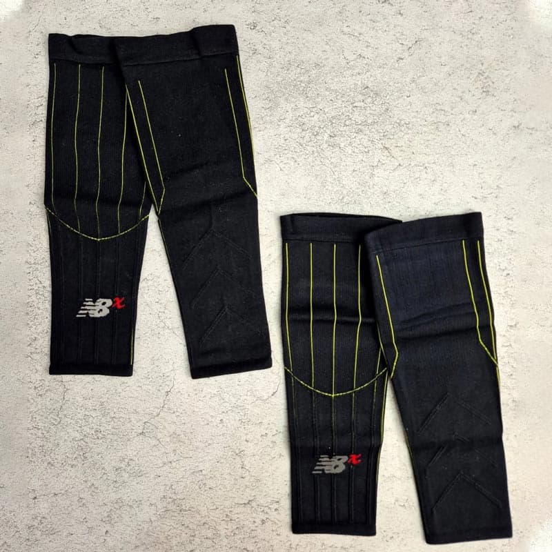 ساق بند ورزشی نیو بالانس New Balance Sport Sleeve مشکی فسفری — تصویر ۳