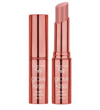 بالم لب رنگی گلدن رز مدل Glow Kiss با SPF15