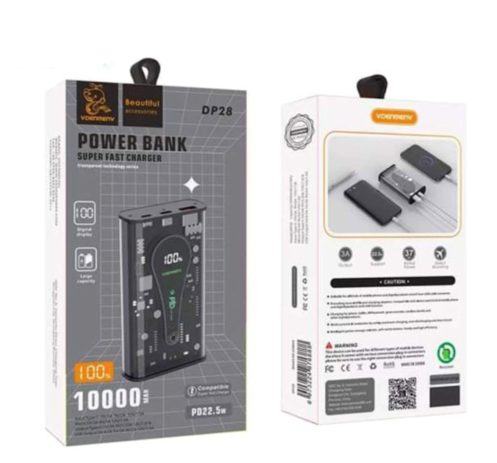 پاوربانک DENMEN مدل DP28 ظرفیت 10000MAH