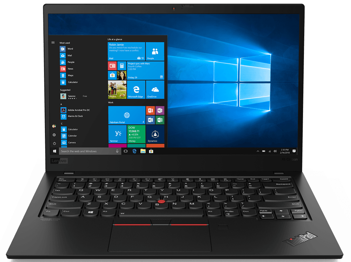 لپ تاپ لمسی لنوو Lenovo ThinkPad X1 Carbon Gen 7 Corei5-8365U 16GB — تصویر ۲