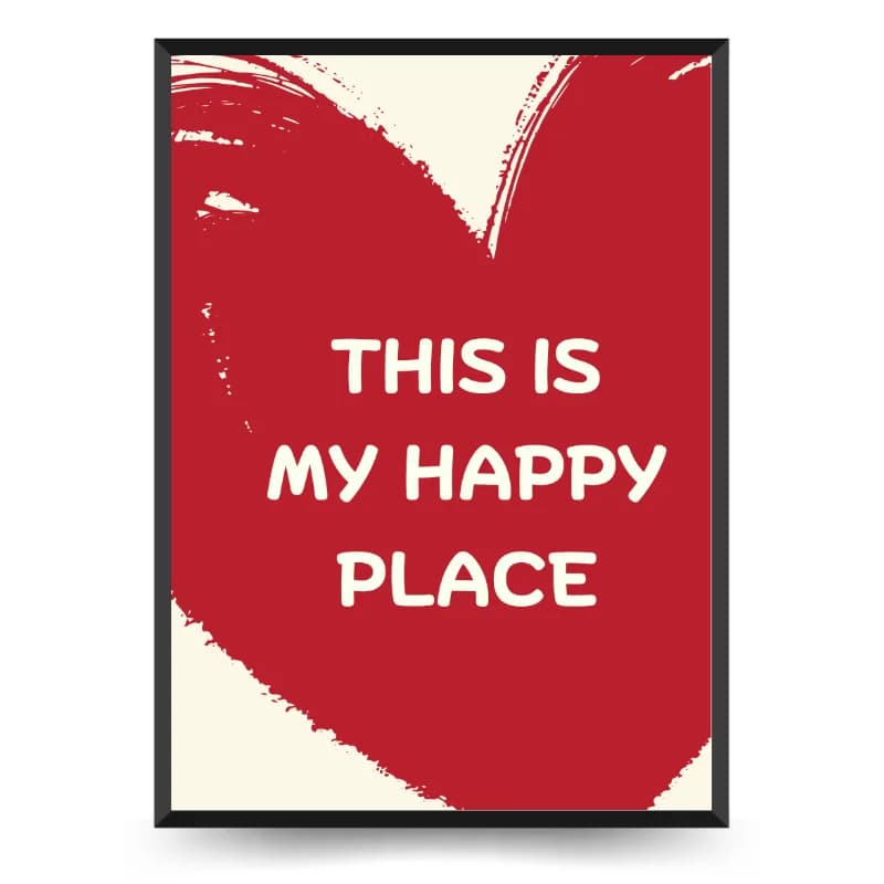 تابلو دکوراتیو نوشته My happy place