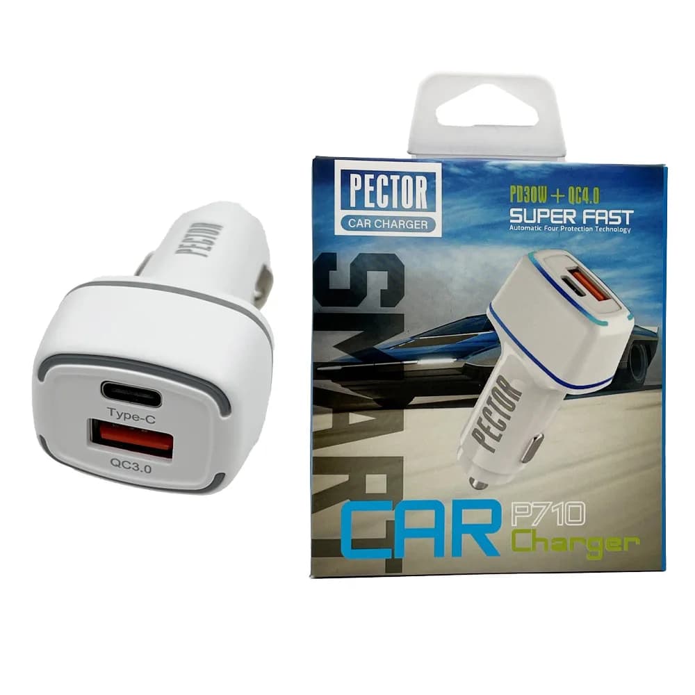 شارژر فندکی دو پورت PD مدل P710