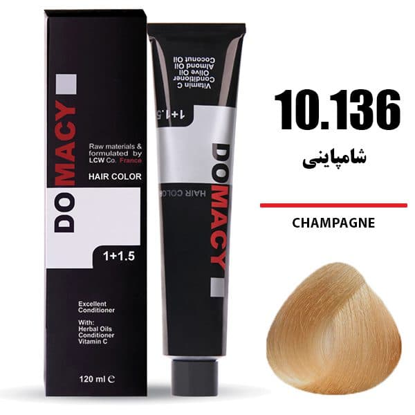 رنگ مو دوماسی شامپاینی 10.136