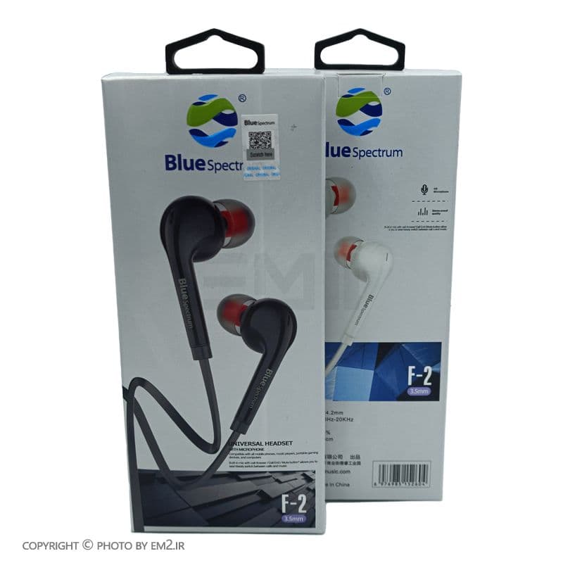 هندزفری Blue Spectrum مدل F-2 کیفیت بالا اورجینال
