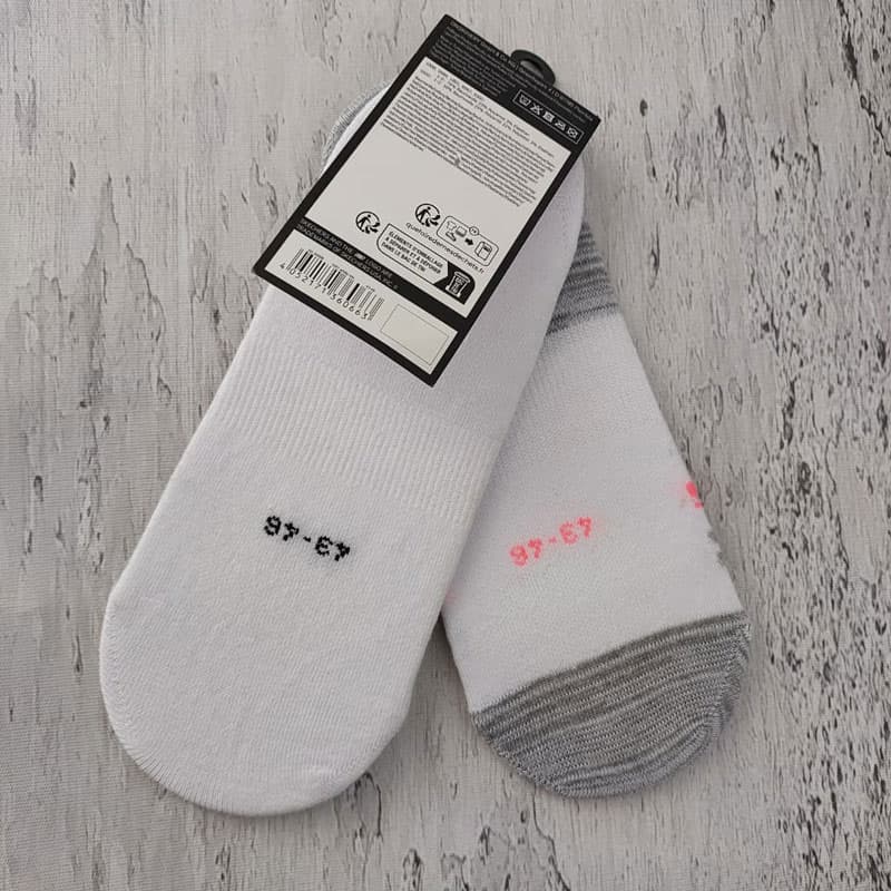 جوراب ورزشی اسکیچرز Skechers Sport Socks Pack (پک دو جفتی) سفید خاکستری — تصویر ۴