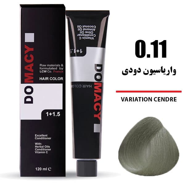 رنگ مو دوماسی واریاسیون دودی 0.11