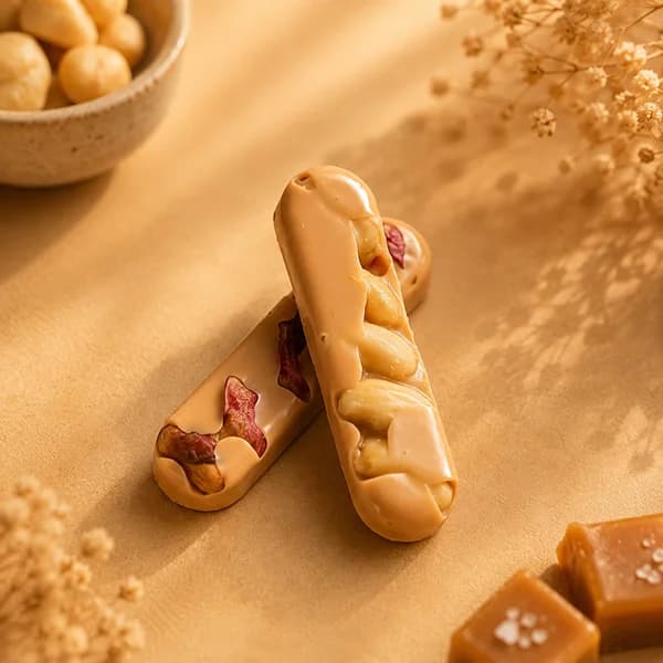 شکلات دست ساز انگشتی کاراملی مغز دار ۱۲ عددی — تصویر ۵