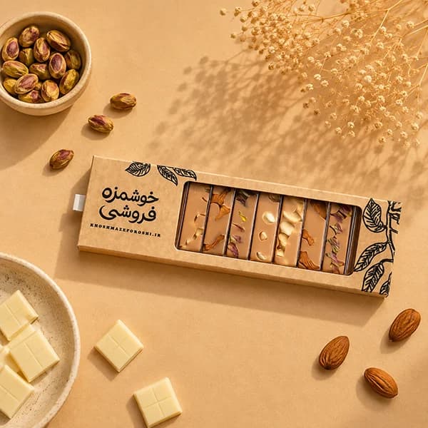 شکلات دست ساز انگشتی کاراملی مغز دار ۱۲ عددی — تصویر ۲
