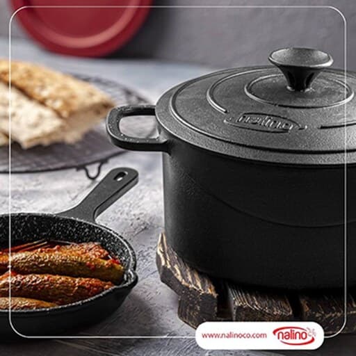 قابلمه تمام چدن نالینو مدل Fleti سایز 28-(تهران(پیک)-شهرستان(تیپاکس)) — تصویر ۳