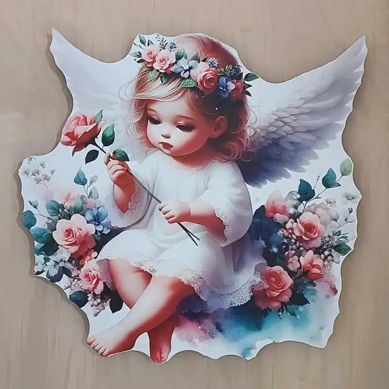چراغ خواب کودک طرح فرشته LU066 | مونیموکالا