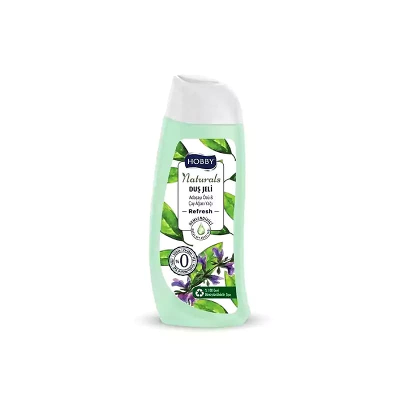 شامپو بدن هوبی Refresh حاوی عصاره گل مریم و روغن درخت چای حجم 500 ml