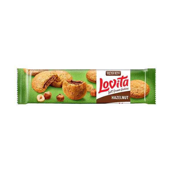 کوکی لاویتا با مغز کرم فندقی ۱۳۰ گرمی