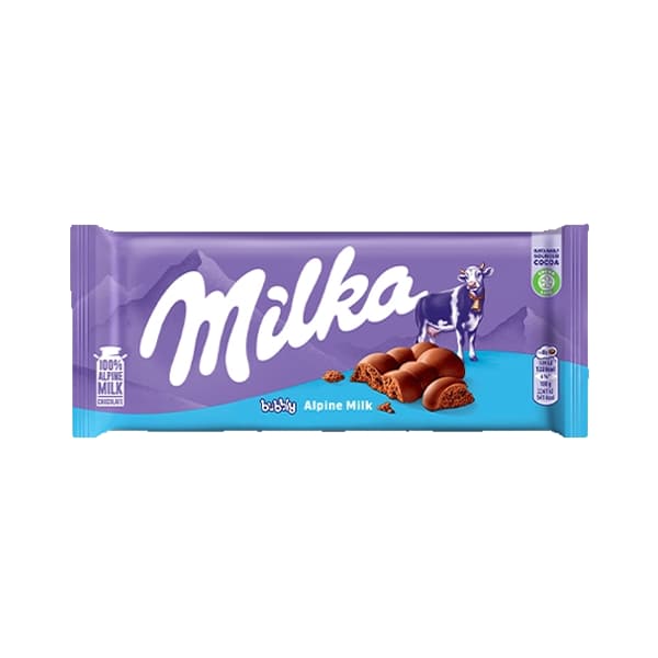 شکلات میلکا حبابی ۹۰ گرمی