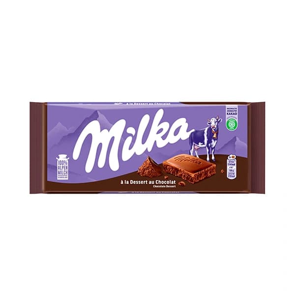 شکلات میلکا با مغز موس شکلاتی ۹۰ گرمی