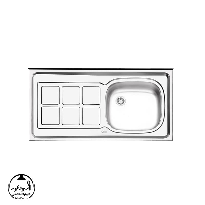 سینک ظرفشویی کلاسیک ایلیااستیل مدل 122