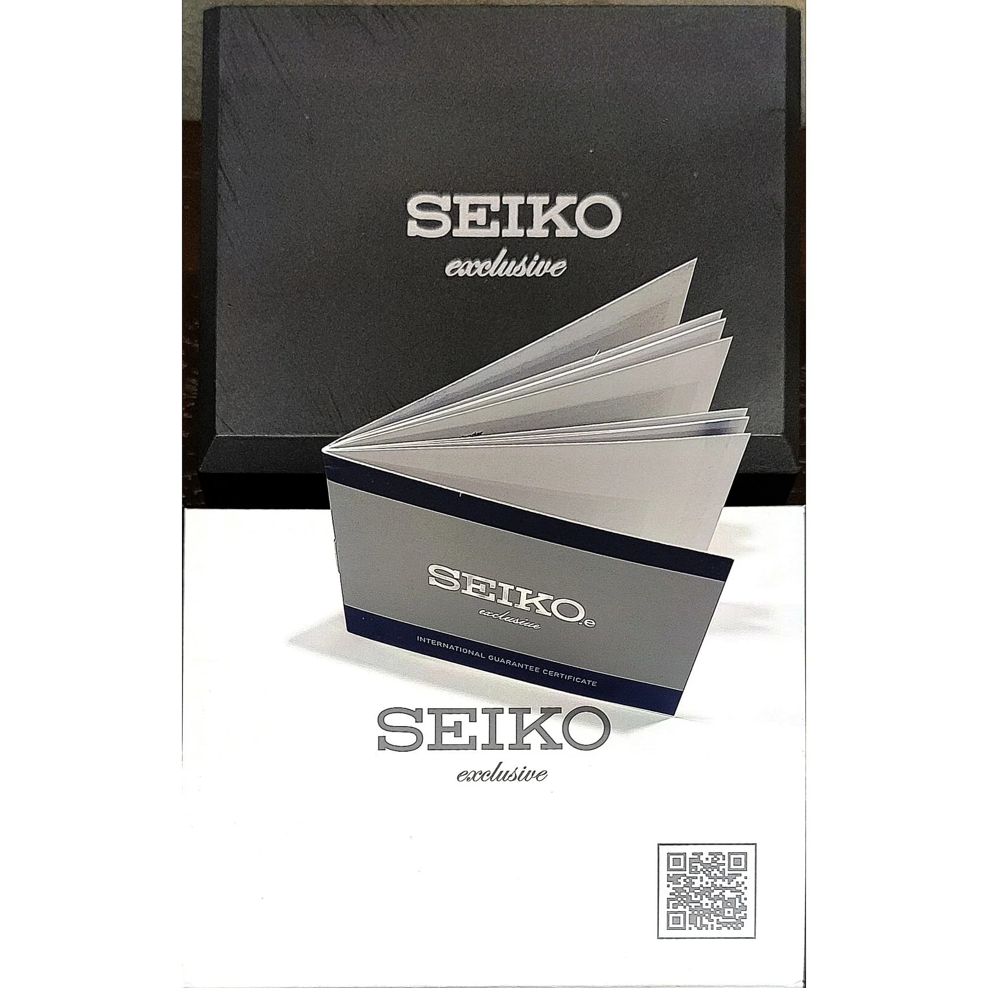 ساعت سیکو مردانه سه موتوره سیکو اکسکلوسیو مدل 3206 رنگ طلایی صفحه مشکی — تصویر ۳