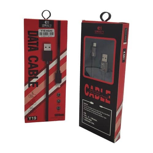 کابل MICRO مدل Y19 اورجینال پکدار ( یک متری )
