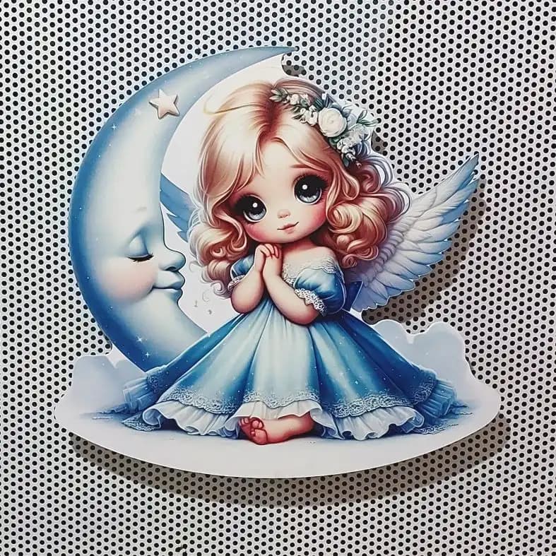 چراغ خواب کودک طرح فرشته LU018 | مونیموکالا