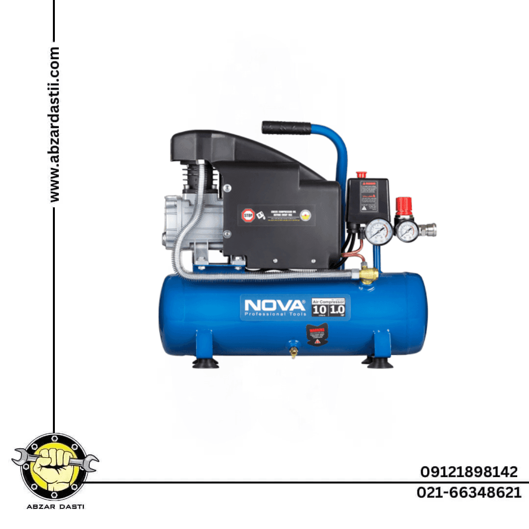 کمپرسور باد نووا 10 لیتری مدل NTA-9010