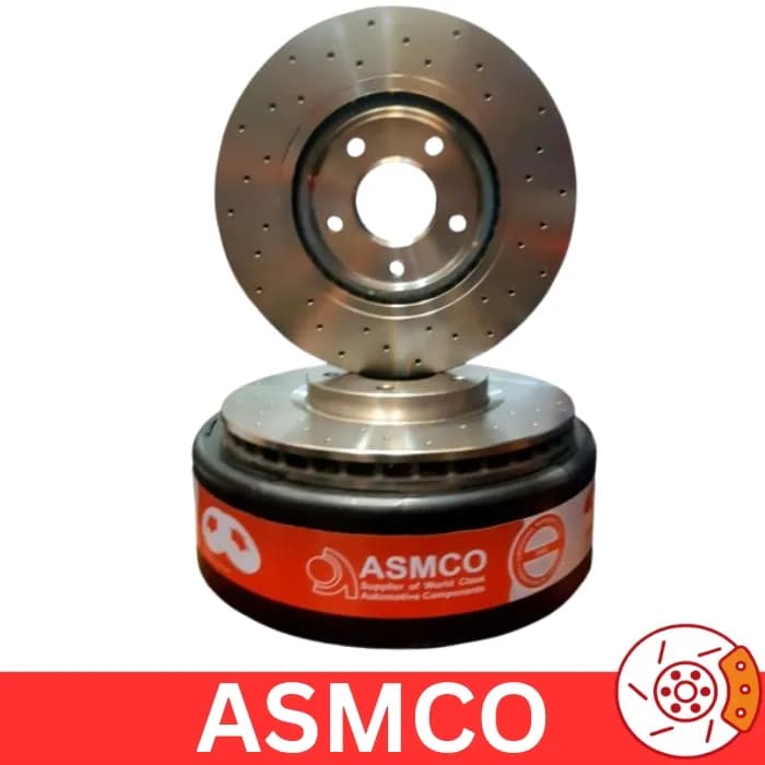 دیسک چرخ جلو کرولا سوراخ دار آسمکو ASMCO