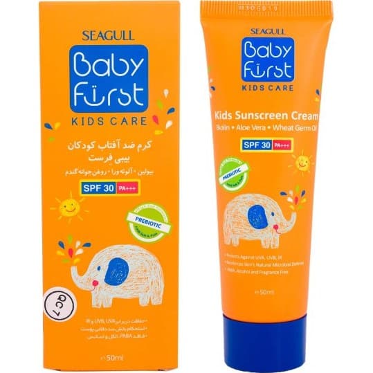 کرم ضد آفتاب SPF 30 کودکان بیبی فرست (50 میلیلیتر)