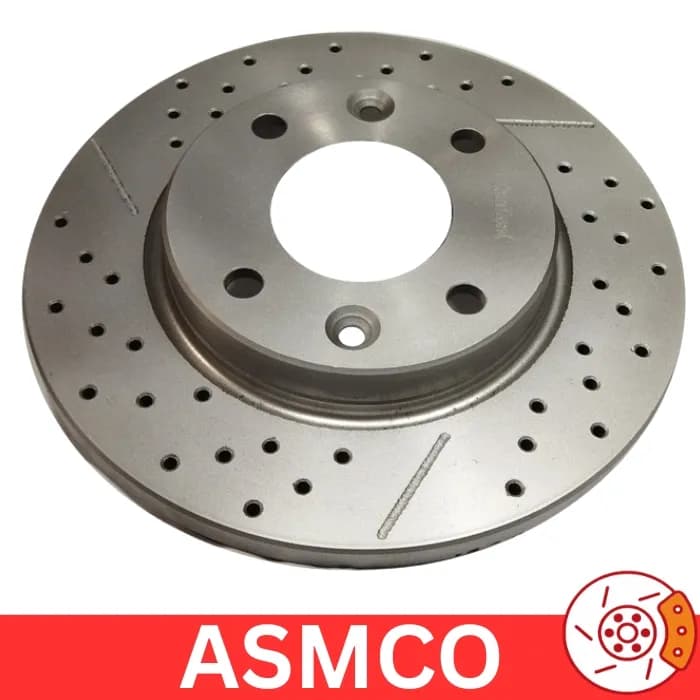 دیسک چرخ جلو هیوندا ix55 سوراخ دار آسمکو ASMCO