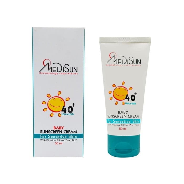 کرم ضد آفتاب کودک مدیسان +SPF40 مناسب پوست حساس 50 میلی لیتر