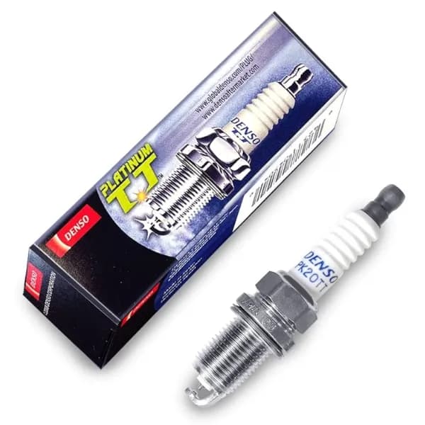 شمع موتور ام جی MG 360 دنسو سوزنی پایه کوتاه دبل پلاتینیوم کد PK20TT-4504 — تصویر ۳