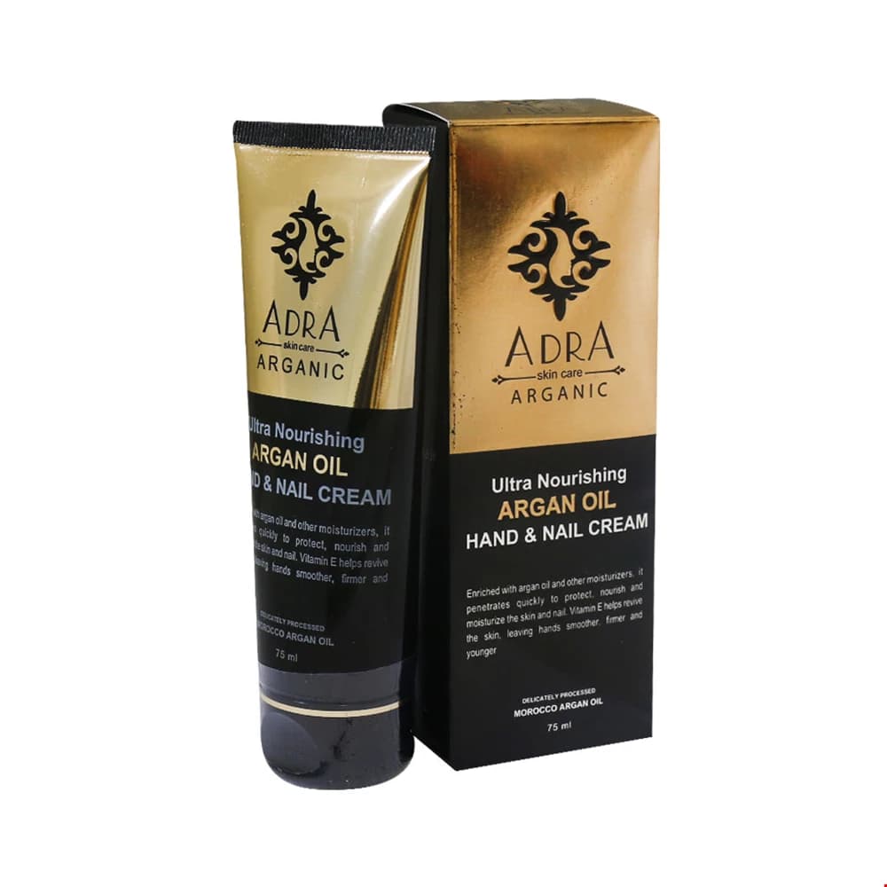 کرم مرطوب کننده دست و ناخن آدرا مدل Argan Oil حجم 75 میلی لیتر