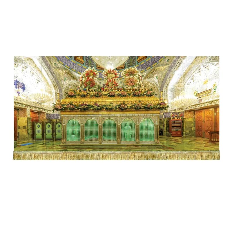 کتیبه مخمل ضریح امام علی (ع) سایز45در۱۰۰(قبل ازسفارش موجودی بگیرید)