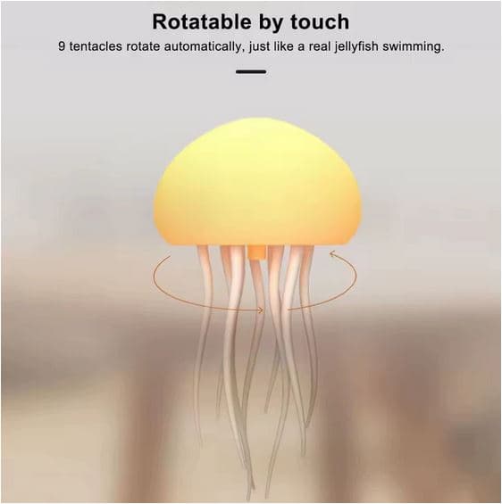 چراغ خواب LED مدل عروس دریایی با کنترل صوتی — تصویر ۲