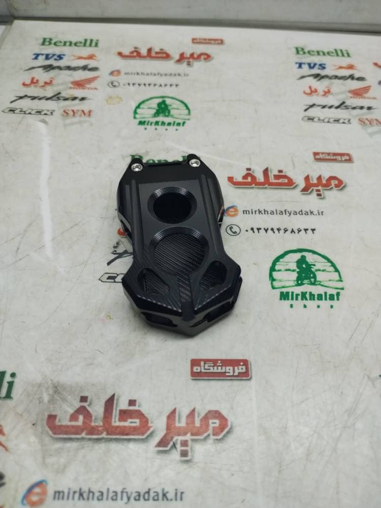 کاور (روکش) ریموت موتور انواع یاماها فلزی مشکی — تصویر ۲