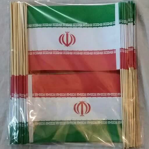 پرچم کاغذی کشور عزیزمون ایران بسته های ۱۰۰تایی قبل از سفارش موجودی بگرید — تصویر ۲