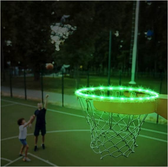 ریسه نوری LED RGB مخصوص حلقه بسکتبال با جعبه باتری ضدآب