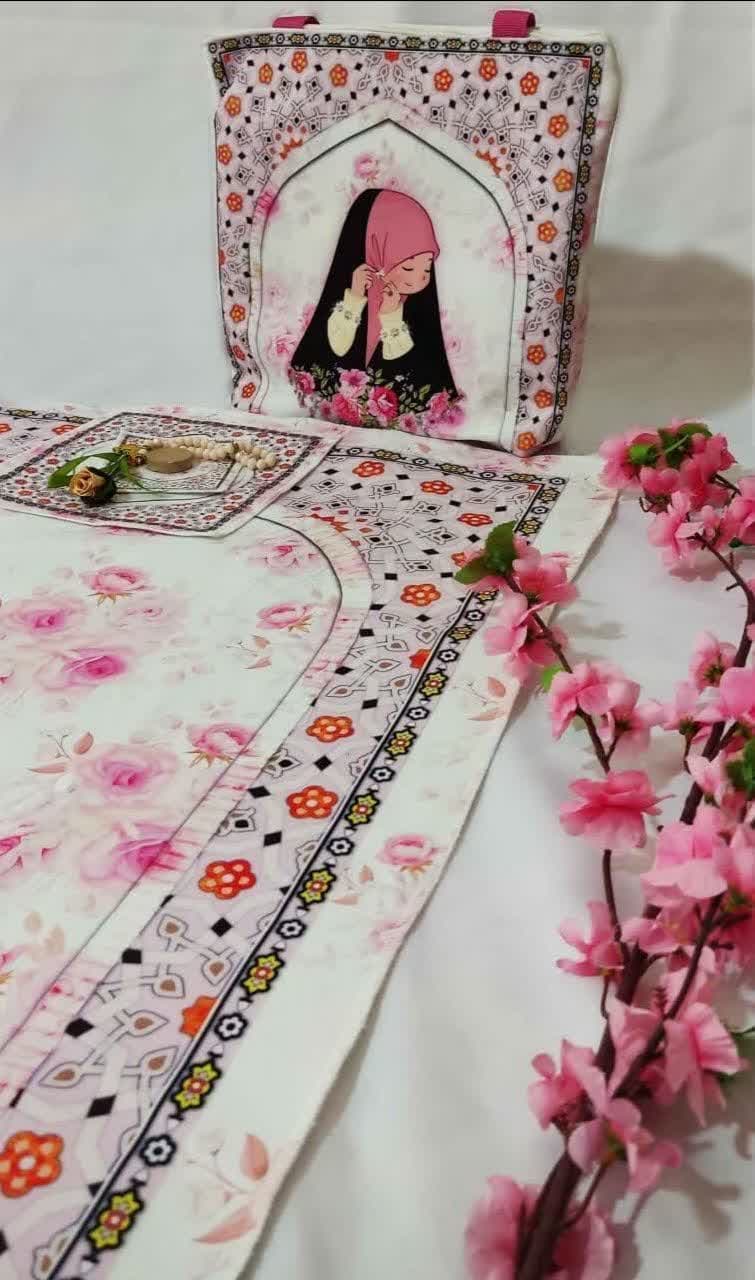ست جانماز و سجاده مخمل(قبل از سفارش در گفتگو موجودی بگیرید) — تصویر ۳