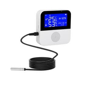 دماسنج و رطوبتسنج دیجیتال وایفای با شارژ خورشیدی و اپلیکیشن Tuya