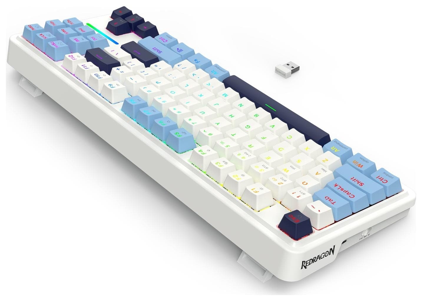 کیبورد مخصوص بازی ردراگون مدل K728WBB PRO RGB — تصویر ۱۲