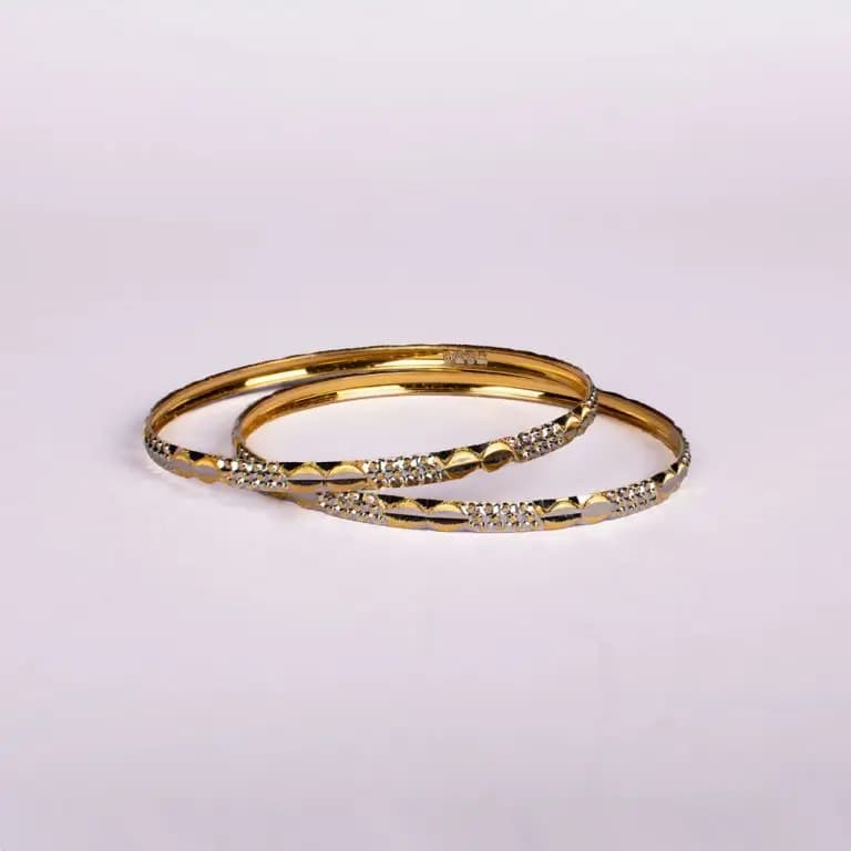 النگو نقره دورنگ کد 151